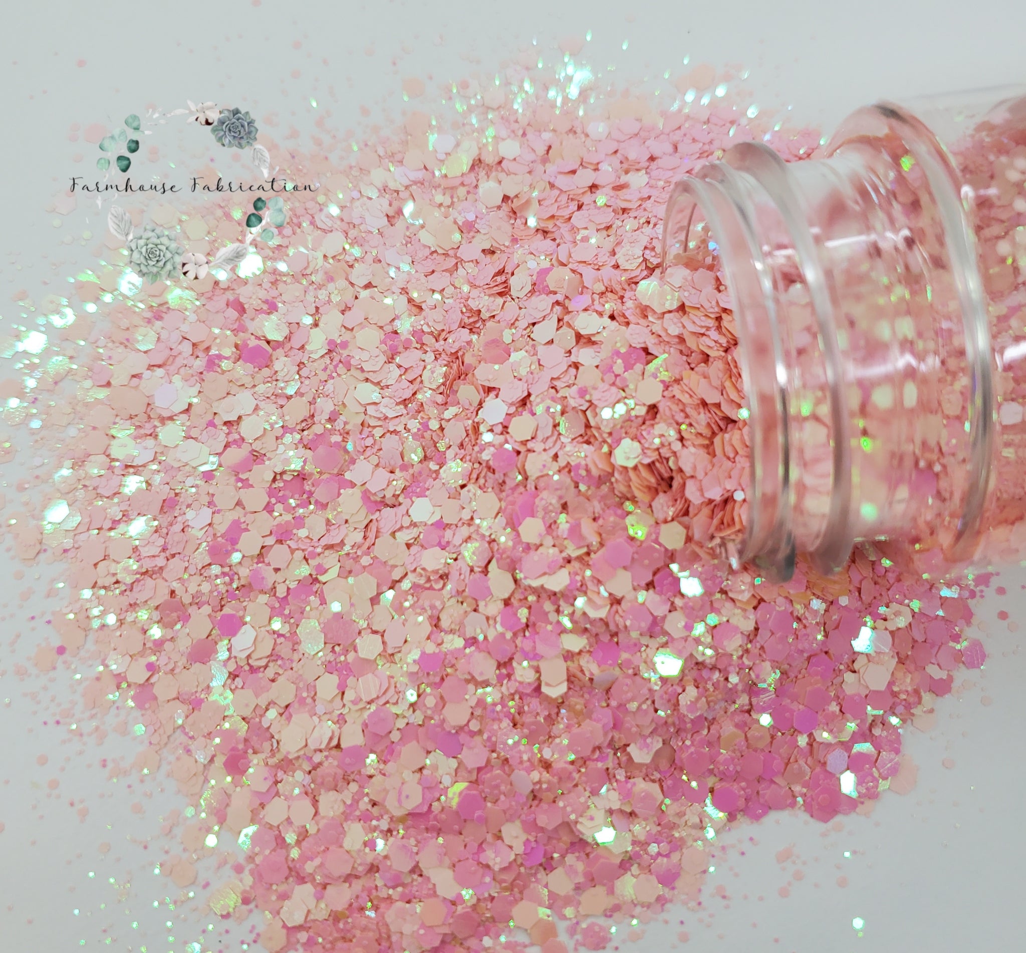 Of Corset / Chunky Glitter / Polyester Glitter / Tumbler Glitter / Pink  Glitter