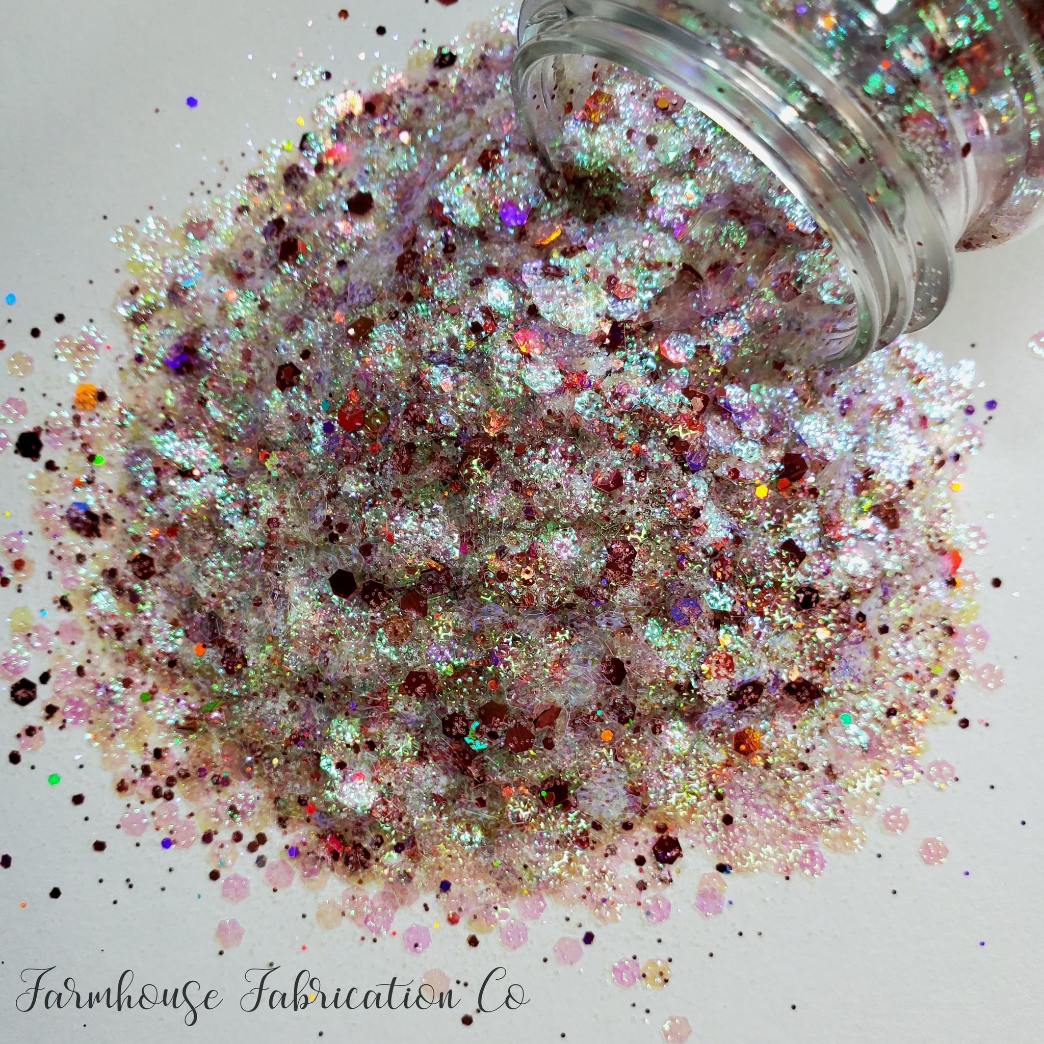 "Dollywood" / Rose Gold Opal Custom Mix / Polyester Glitter / Tumbler Glitter / Rose Gold Glitter / Opal Glitter