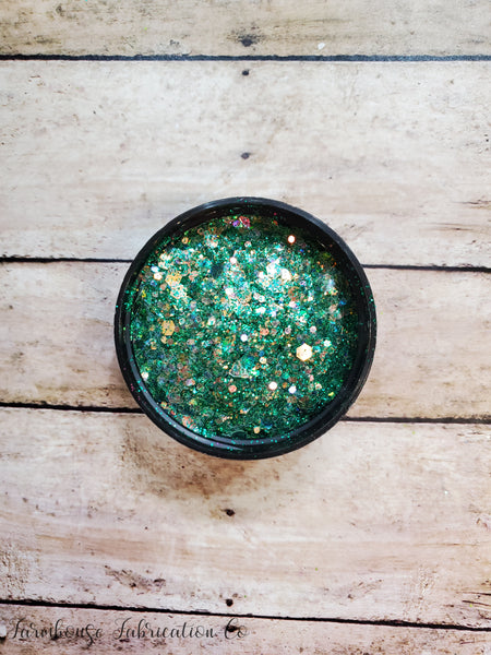 "Enchanted Forest" / Forrest Green Opal Custom Mix / Polyester Glitter / Tumbler Glitter / Green Glitter