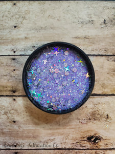 "Peritwinkle" /Purple & Silver Point Stars Custom Mix / Polyester Glitter / Tumbler Glitter / Purple Glitter