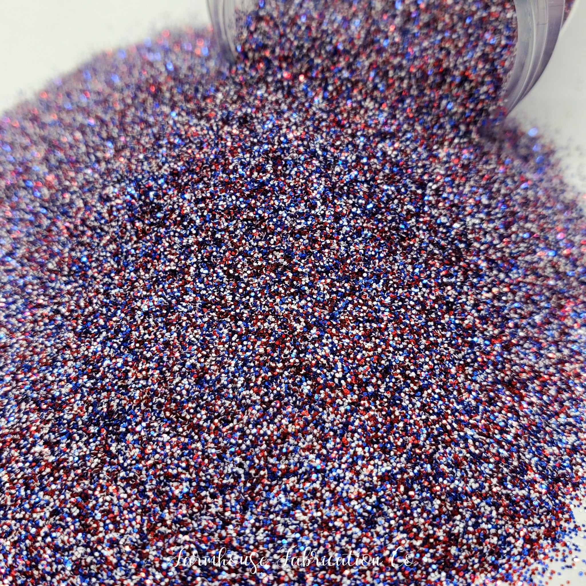"in the US of A" Custom Mix / Polyester Glitter / Tumbler Glitter / Red, White and Blue Glitter