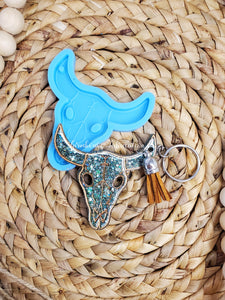 Bull Skull Keychain Silicone Mold / Western Mold