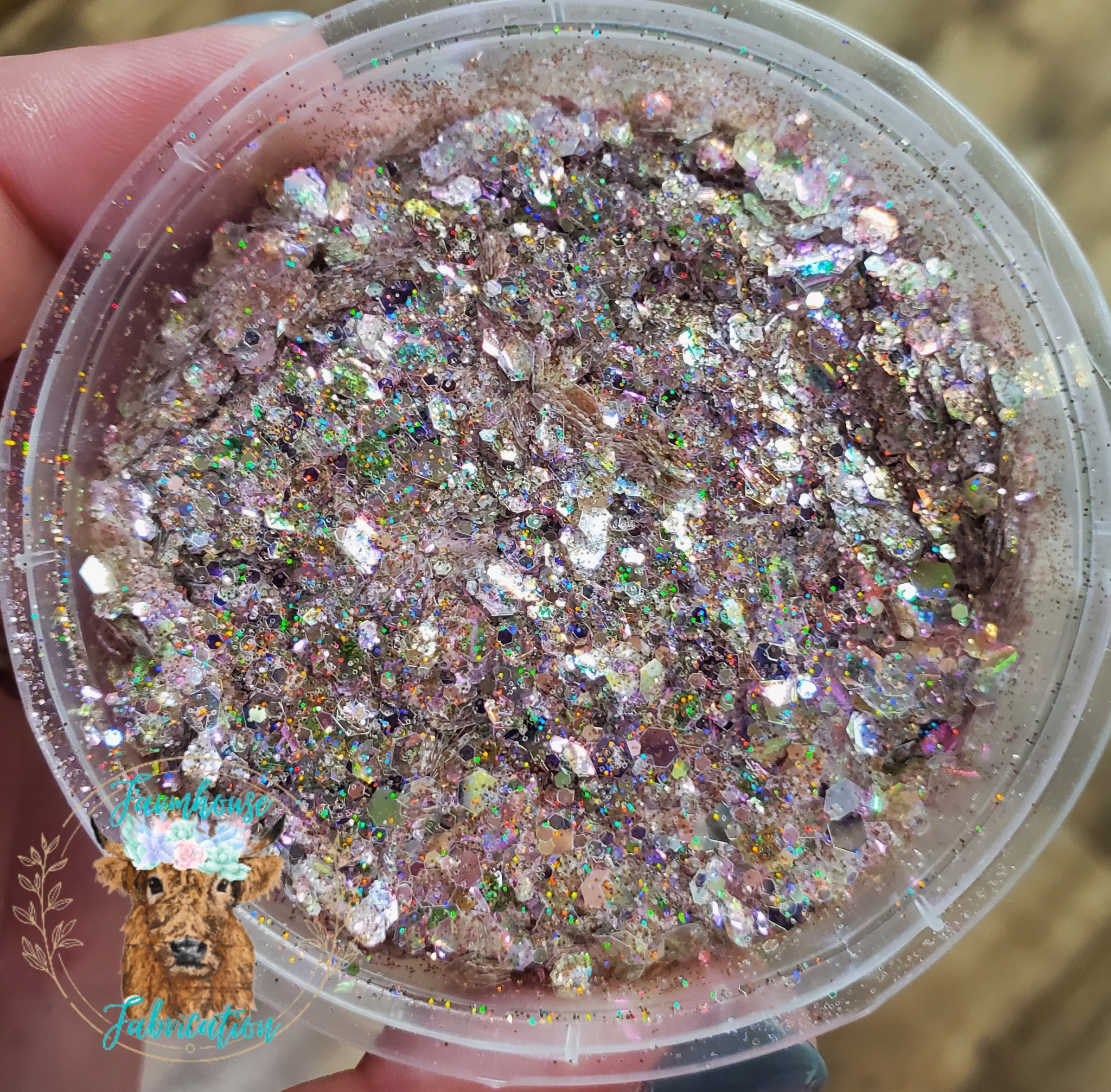 "Hay Ride " Custom Mix / Champaign Opal Chunky Glitter / Fall