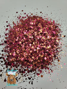 "Cabernet" Custom Mix / Burgundy Chunky Glitter / Fall