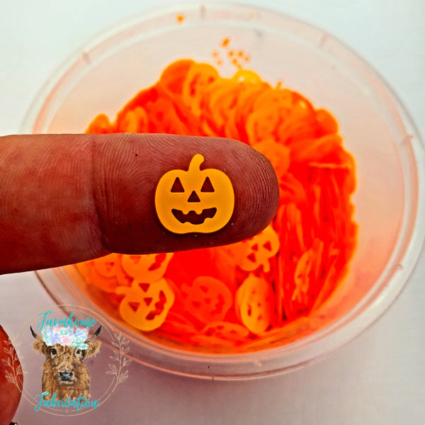 "Jack" Orange Jack-O-Lantern Shape Polyester Glitter / Halloween