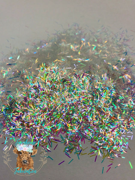 "Opal Tinsel" Strip Glitter Shapes