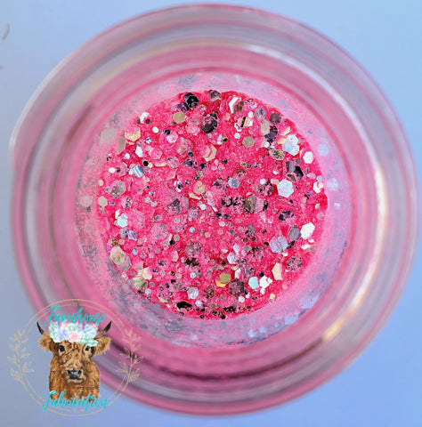 "High Maintenance" / Pastel Glitter / Patel Chunky Glitter / Chunky Mix Glitter / Hot Pink Glitter