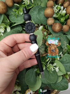 RTS Blacked Out Sunflower Refillable Pen