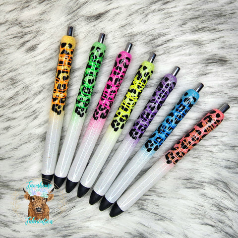 Cheetah Neon Fuck It DELUX Glitter Ink Pen Pack