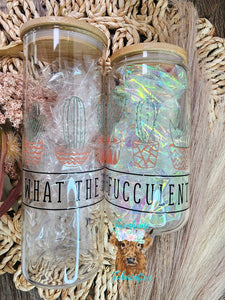 What the Fucculent Libbey Beer Glass / Ice Coffee Glass