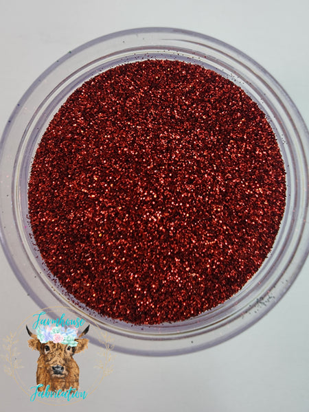 "You Red my Mind" / Metallic Red 1/124 cut Polyester Glitter