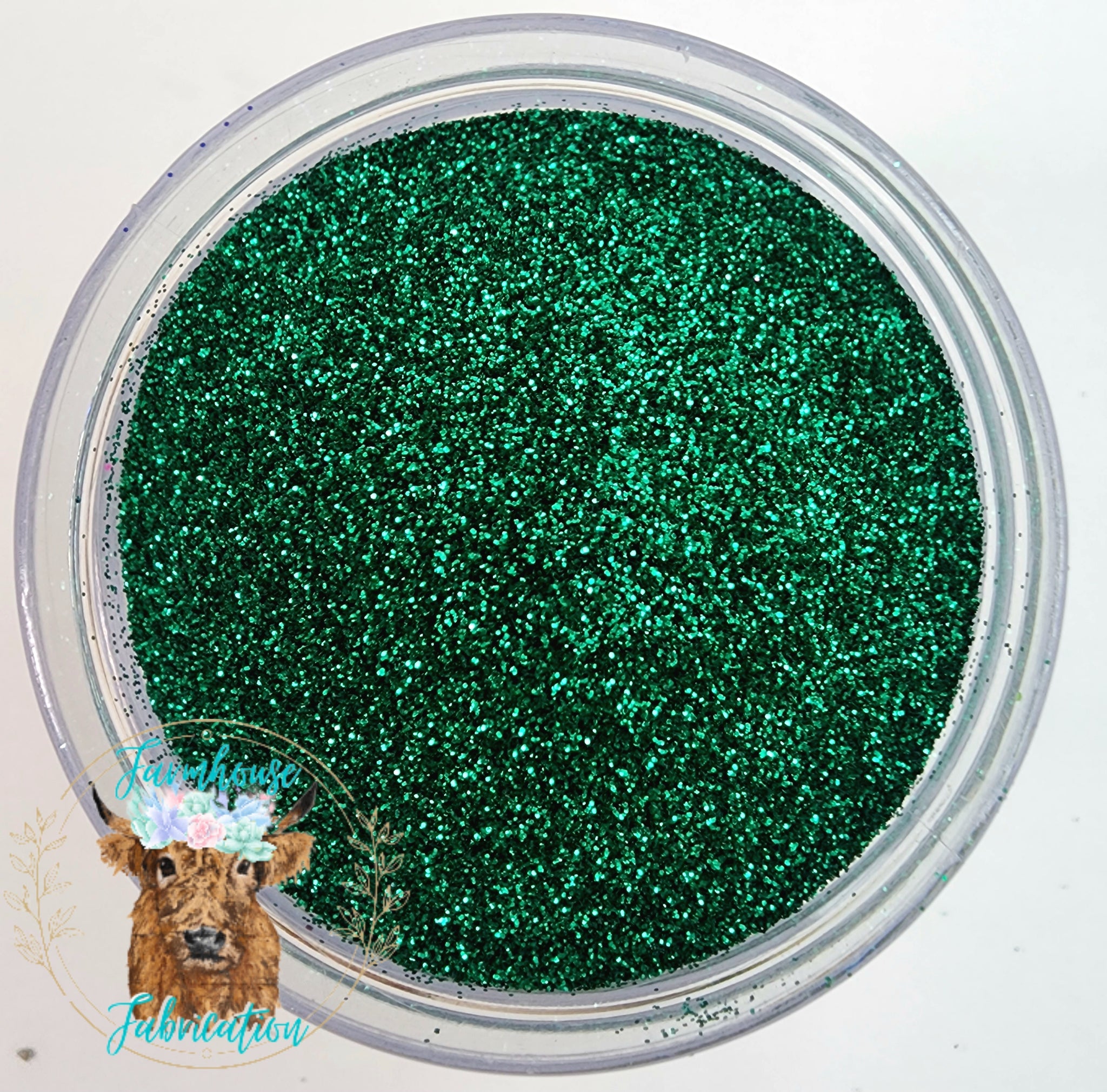 "I'll Get You my Pretty" / Emerald Green 1/128 cut Polyester Glitter