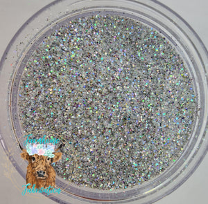 "Birthday Suit" / Silver Fine Mix Polyester Glitter