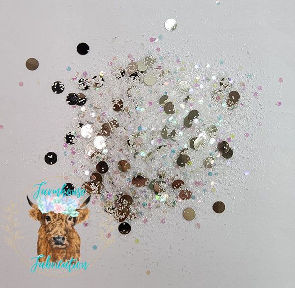 "Long Live Cowgirls" Custom Glitter Mix / White Glitter / Dot Glitter