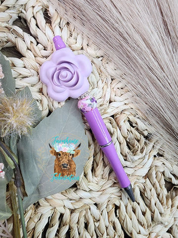 RTS Lilac Flower Refillable Pen