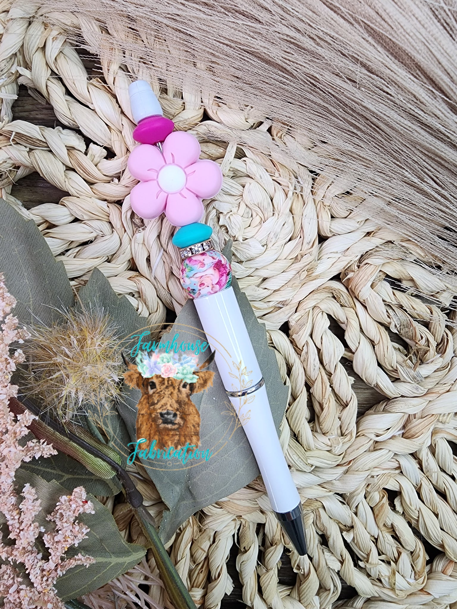 RTS Pink Floral Refillable Pen