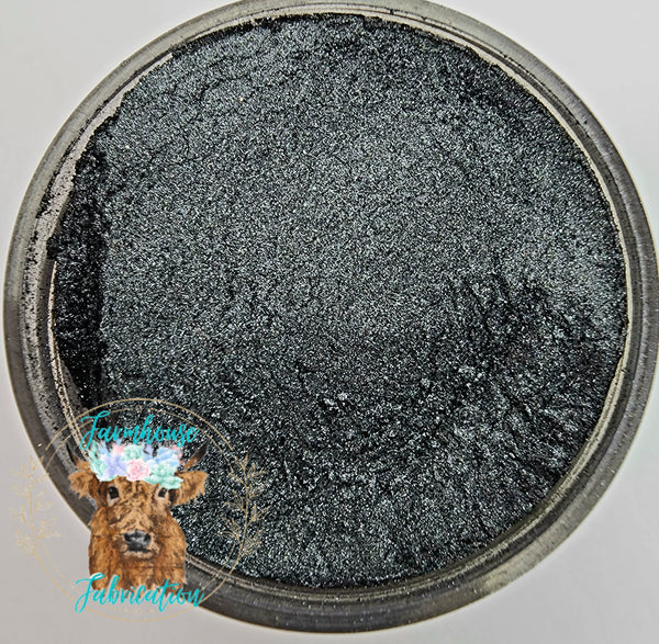 "Pep in Your Step" Pearl Black Mica Pigment Powder 10g jars / Mica Powder