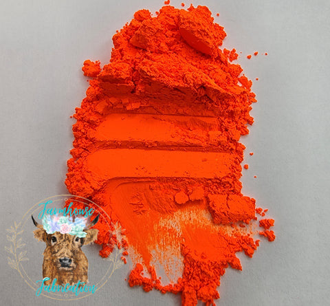 "On Vaca" Neon Orange Mica Pigment Powder 10g jars / Mica Powder