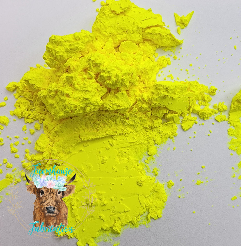 Shades on Neon Yellow Mica Pigment Powder 10g jars / Mica Powder –  Farmhouse Fabrication