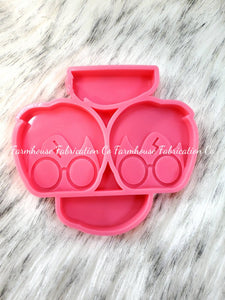 Mouse Head Silicone Straw Topper Mold 