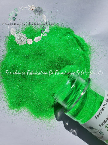 "Dew the Dew" / Green Glitter / Fluorescent Glitter / Lime Green Glitter / Ultra Fine Glitter / Tumbler Glitter