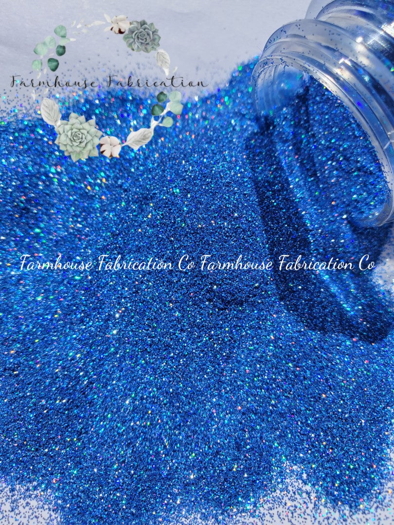 "September Blues" / Blue Holographic Glitter / Ultra Fine / Tumbler Glitter
