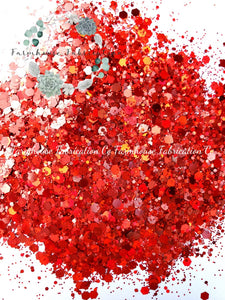 "Ruby Slipper" / Chunky Glitter / Red Chunky Glitter / Polyester Glitter / Holographic Glitter / Tumbler Glitter