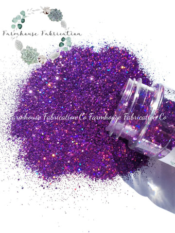 "Prince Charming" / Purple Small Chunky Mix Polyester Glitter / Tumbler Glitter / Nail Glitter