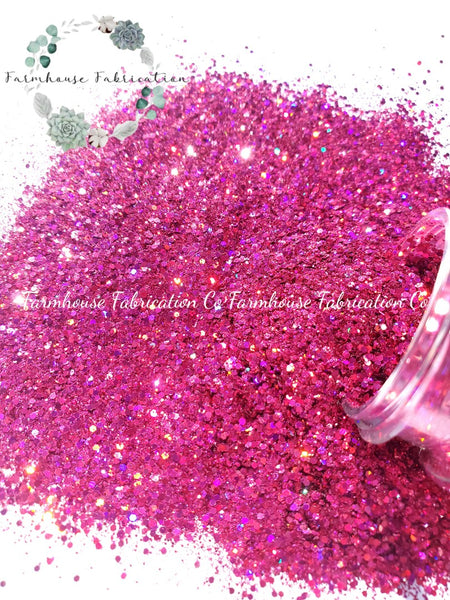 "It's Brittney" / Small Pink Chunky Mix Polyester Glitter / Tumbler Glitter / Nail Glitter