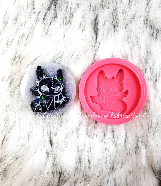 Toothless Silicone Mold / How to Train Your Dragon / Phone Grip Silicone Mold / Epoxy Mold