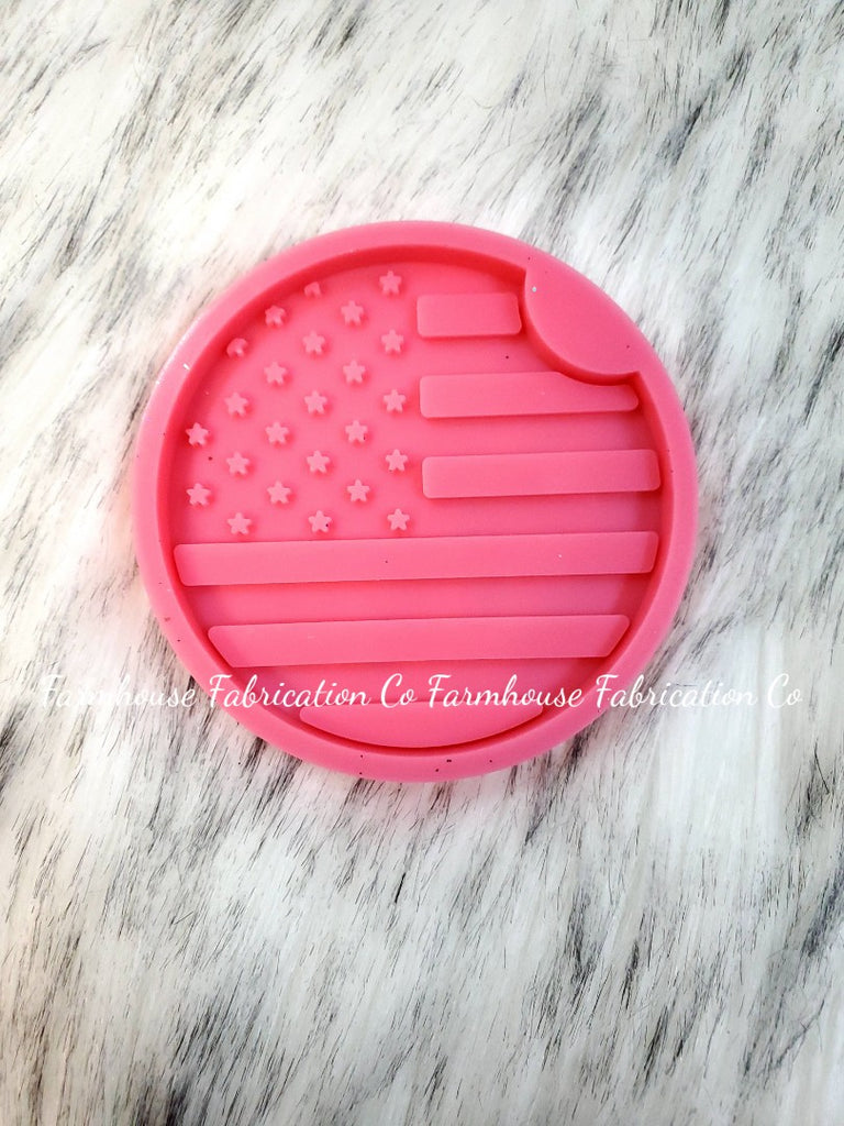Car Coaster Mold / Car Coaster Silicone Mold / American Flag Car Coast –  Farmhouse Fabrication