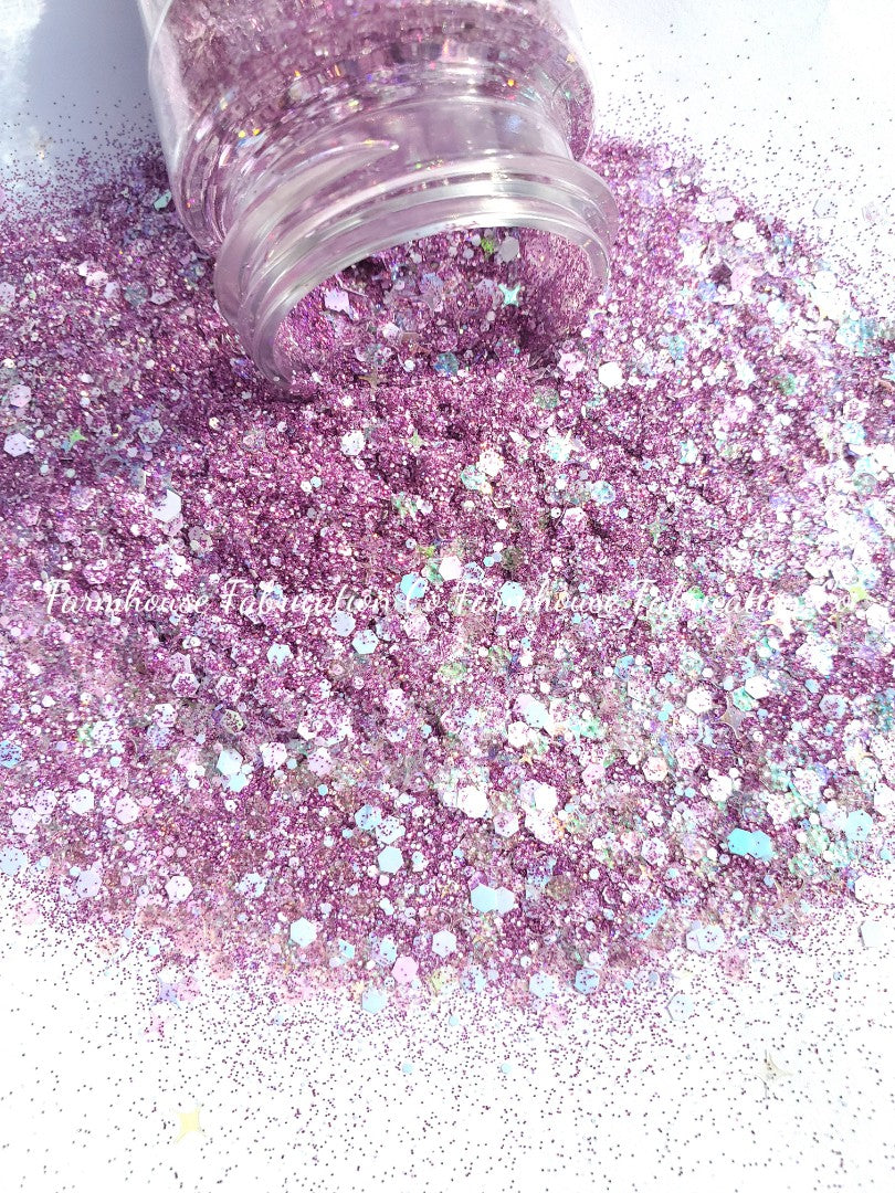 "Pitch Perfect" / Hot Pink 3D Opal Custom Mix / Polyester Glitter / Mermaid Glitter / Iridescent Glitter