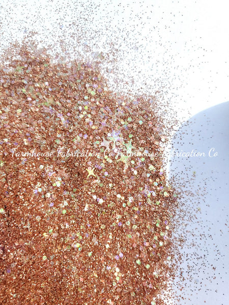 "Rust to Roses" / Opal Glitter / Custom Mix / Shape Glitter / Star Glitter / Tumbler Glitter / Epoxy Glitter