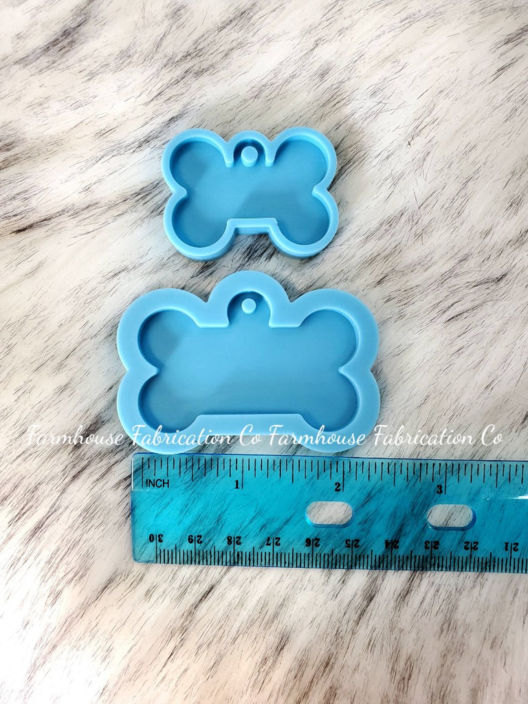 Dog Tag Mold, Military Tag Silicone Mold, Rectangle Charm Mold, ID, MiniatureSweet, Kawaii Resin Crafts, Decoden Cabochons Supplies