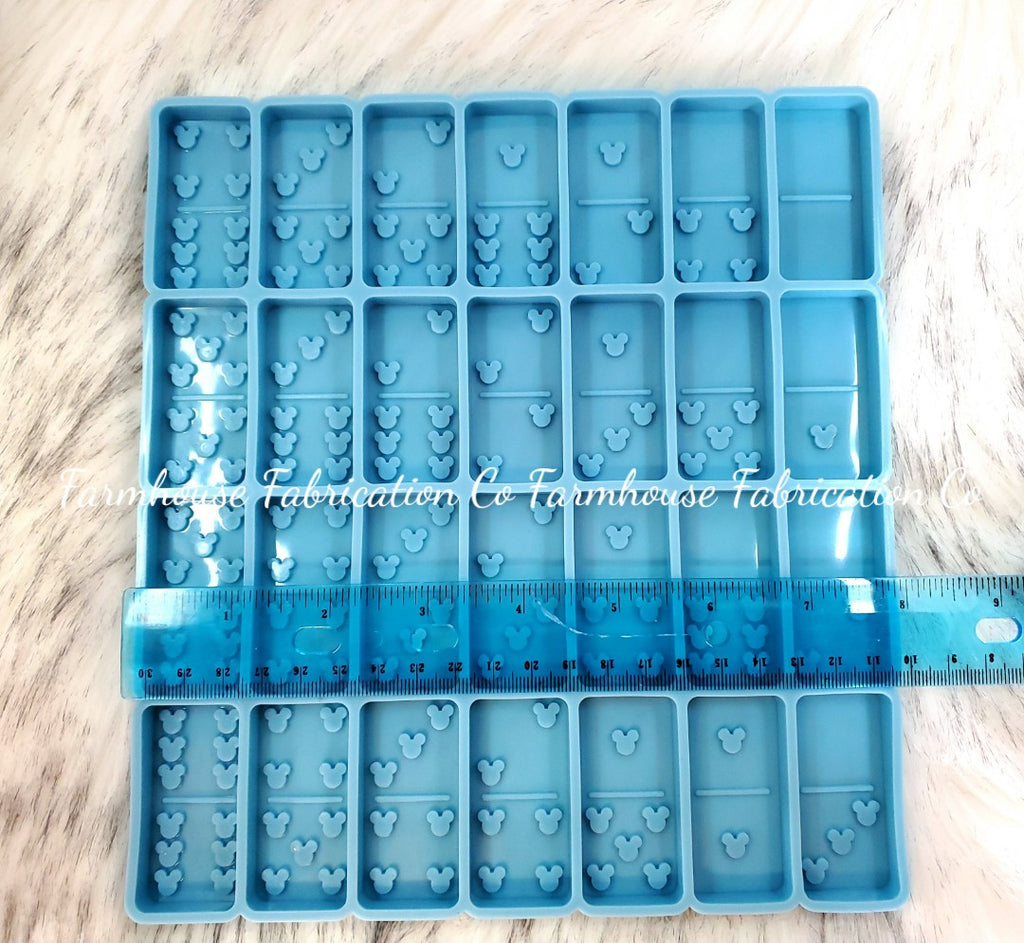 Silicone Domino Mold, full up to 12, Custom Dominoes, Resin Epoxy Silicone  Molds